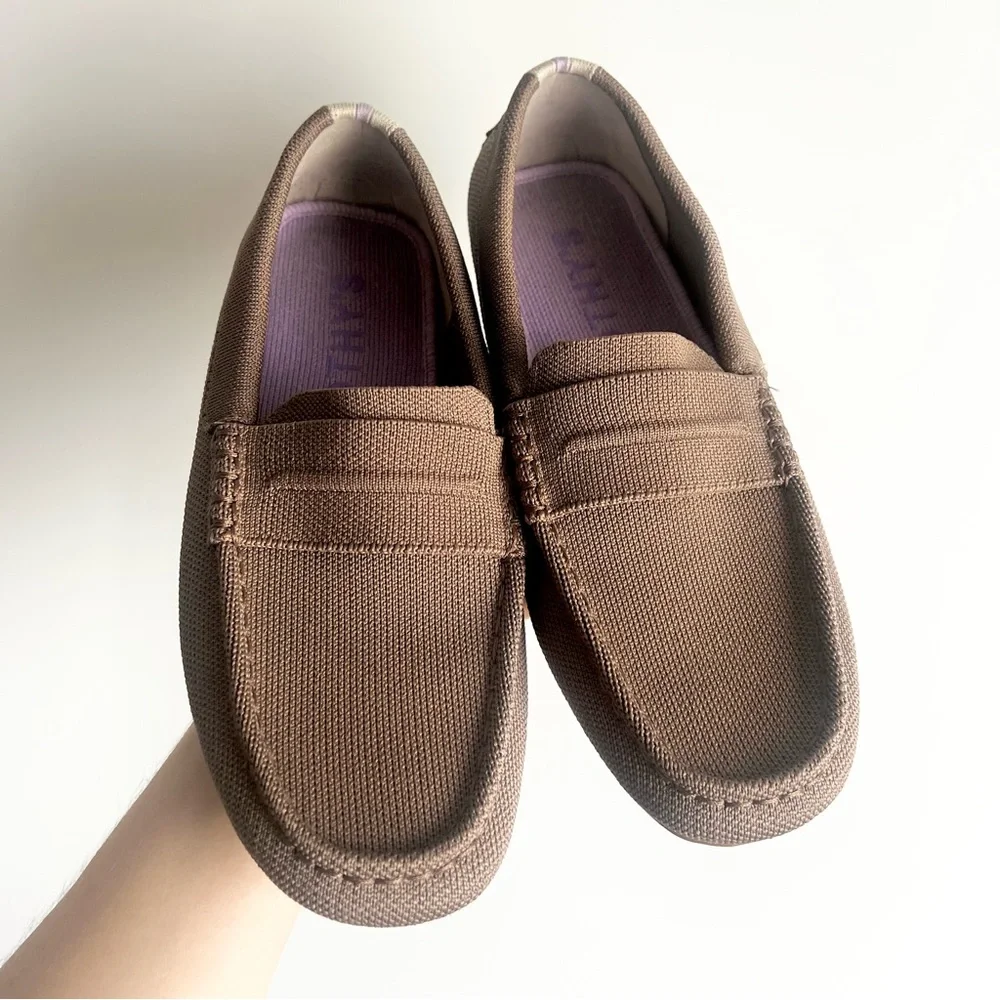Rothy's The Driving Loafer in Neutral Cool Brown Slip-Ons Mens Size 7.5